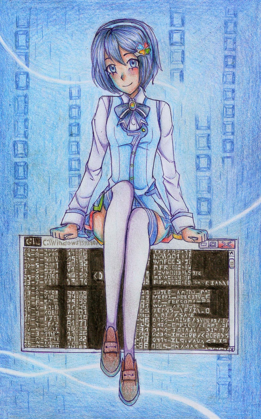 madobe nanami (windows 7) drawn by cookie-chocoladka
